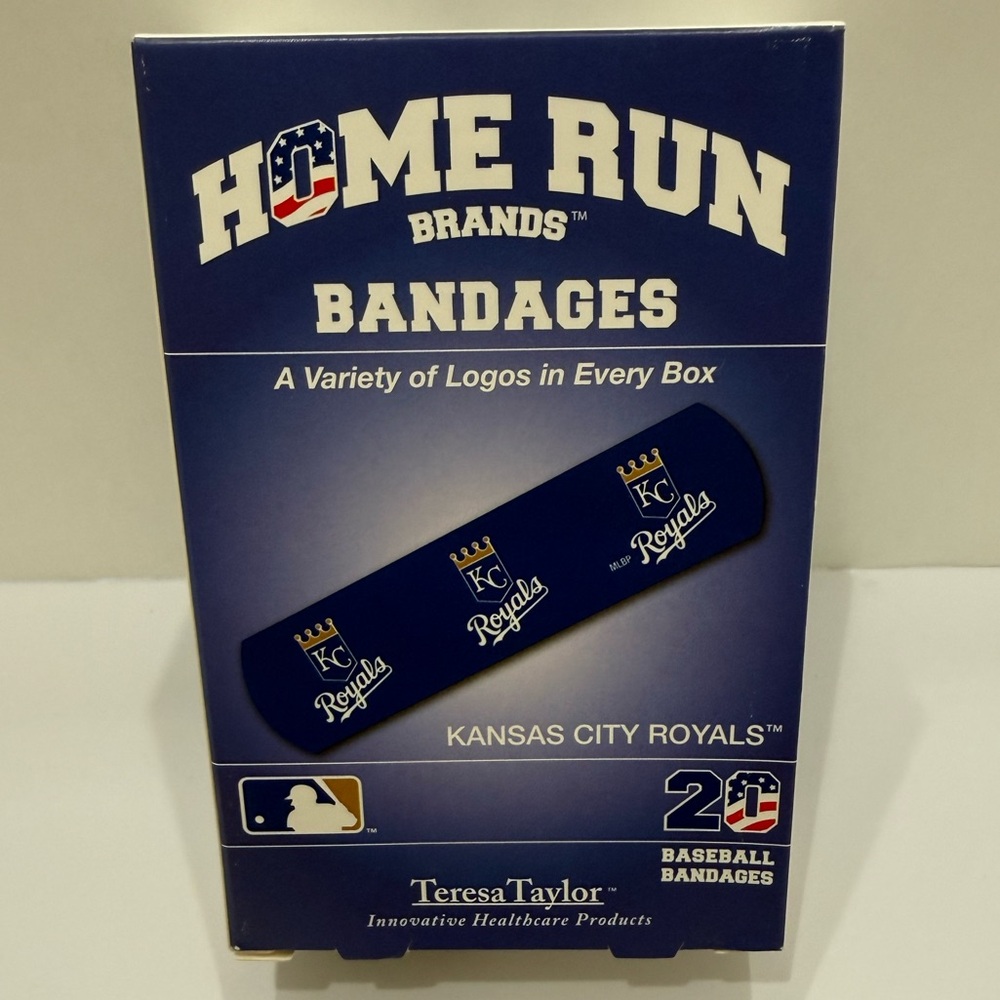MLB Kansas City Royals Baseball Bandages home run brands team logo 20ct New